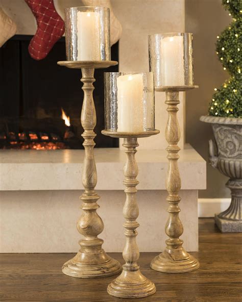 large free standing candle holders.